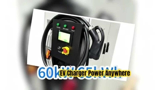 Maxpower 60kW Nominaal vermogen 65kWH Capaciteit IP55 Bescherming Mobiele EV-oplader Draagbare oplaadstation