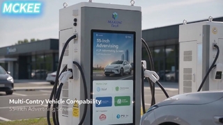Snelle DC EV-oplader met reclamescherm 10 inch Touch