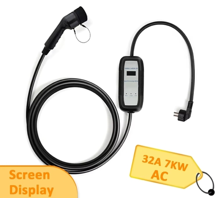 Goede prijs. TYPE2 32A 7KW Draagbare AC EV-oplader Wallbox Europese standaard online