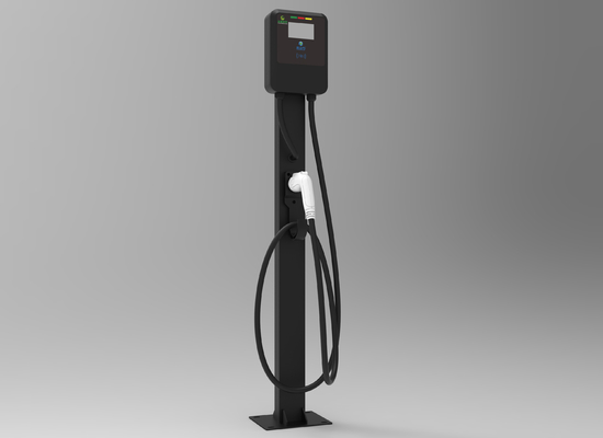 11 kW AC EV-laadmachine Kaartwipe Type1 Type2 Commerciële openbare vloermontage