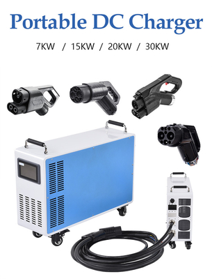 Goede prijs. Gbt V2v 20kw 30kw OCPP Draagbare DC EV-oplader Mobiele elektrische voertuigoplader online
