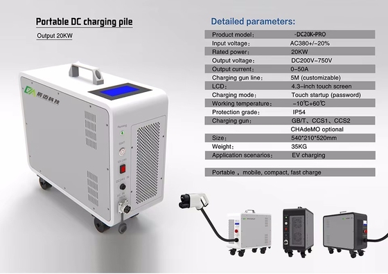 Goede prijs. Rfid-compatibel 20kw 220v Fast OCPP DC EV Car Charger Chademo oplaadstation online