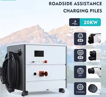 Goede prijs. Draagbare IP54 20KW mobiele EV-batterijoplader voor noodhulp op de weg online