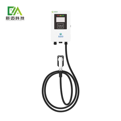Mckee 7KW 11KW 21KW Witte wandmontage met een enkel geschut Elektrisch voertuig AC-oplaadstapel