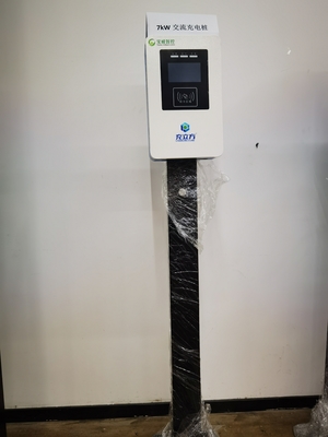 Goede prijs. 7KW Blauw en Wit Kolom / Vloer Type Eén pistool Elektrisch Voertuig AC-oplaadstapel online