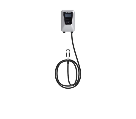 Goede prijs. 7KW 32A zilveren muurkolomtype enkelgeschut elektrisch voertuig wisselstroomoplaadstapel online