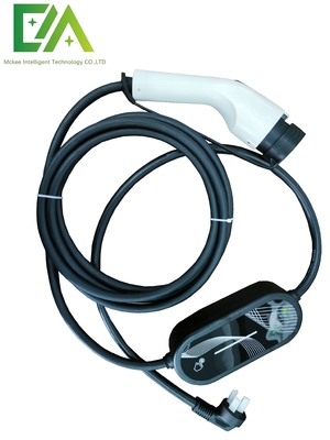 Draagbare 3,5 kW-22 kW elektrische auto-oplader Verstelbare stroom 8A/10A/13A/16A/32A Eénfase Driefase