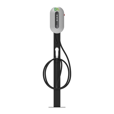 Goede prijs. 7KW 11KW 22KW Zilveren kolom Type Single Gun Elektrisch voertuig AC oplaadstapel online