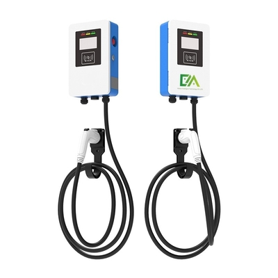 7KW 11KW 22KW 32A Blauw en wit Wandmontage Elektrische auto Single Gun AC Charger Voor thuisgebruik