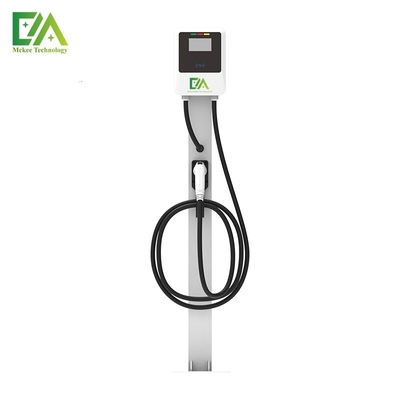 Goede prijs. White Household Commercial 7KW/11KW/22KW Single-gun Verticale elektrische voertuig AC oplaadstapel online