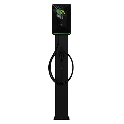 7KW 11KW 22KW Pearl White Column / Floor-Standing Single Gun Electric Vehicle AC Charging Stack