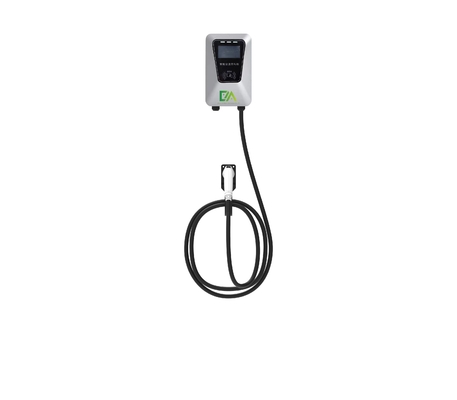 Europese standaard EV-oplaadtoestellen 7kw scherm 4g aangesloten single gun ac-oplaadstation
