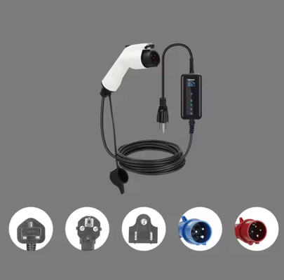 Goede prijs. 7KW 32A 1 Eenfasig elektrisch draagbaar oplader Type 1 5M 10m Kabel Elektro-Auto-oplader Wanddoos Elektro-Auto-oplaadstation CEE Plug online