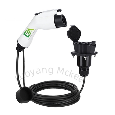 Warm verkoop AC 32A elektrisch oplader 7KW draagbare elektrische oplader elektrisch voertuig oplader type 1 J1772 met gratis draagtas