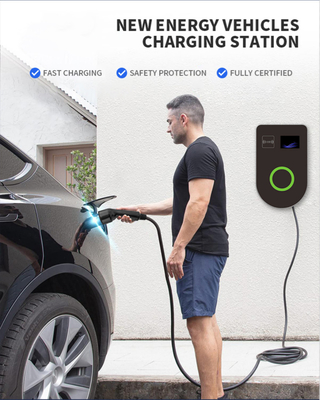 Goede prijs. 7kW 14kw 22kW Type 2 Plug Fast Charging Commercial EV Charger Station Wall-Mounted Charging Socket online