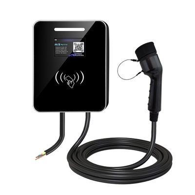 Goede prijs. 7kW Wall-Mounted AC EV Charger Type 2 Socket IP65 RFID Smart APP Control For Home / Commercial online