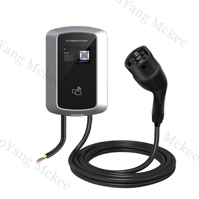 Goede prijs. Commerciële wisselstroomoplader 7KW Type 2 EV Auto 14KW Intelligente spraakgesteunde IP55 Veilige EV-oplader wisselstroom met belastingbalans online