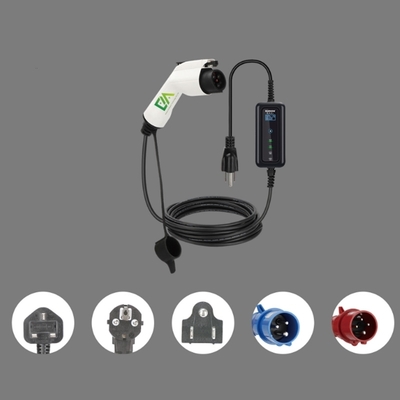 Ev Charge 16a 32a 3.5kw 7kw Draagbare Ev-oplader Elektrisch voertuig Sneloplaadstation Evse Draagbare Ev-oplader