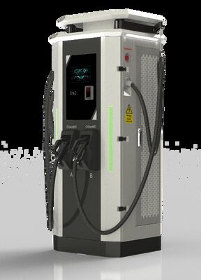 160kW Dual-gun Swing-arm DC Charger voor nieuwe energievoertuigen, uitgerust met 10-inch touchscreen en kortsluitingsbescherming