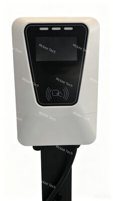 Goede prijs. 7kW vloerstaande AC EV-oplader 32A 4,3 inch touchscreenkaart QR-factureringsbediening Online