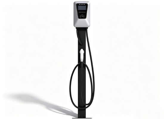 7kW AC EV-oplader voor buiten IP55 32A Brede temperatuur 4,3 inch touchscreen dubbele montage