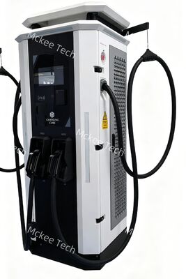 Goede prijs. 80kW Swing-arm Structure Dual-Gun Adaptive EV Charging Pile with Intelligent Power Distribution online