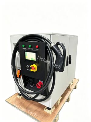Vermogen 60kW mobiel EV-oplaadstation, 65kWh draagbare energieopslagoplader met IP55-bescherming