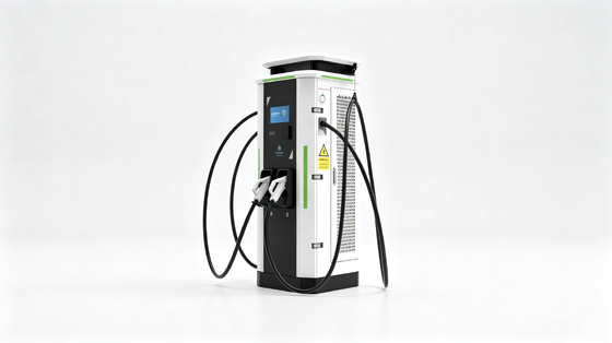 Goede prijs. IP54 Luchtkoeling OCPP1.6J 10-inch Touch Screen White Dew Series DC EV Charger 60kW Snel oplaadstation voor parkeergarages op snelwegen Commerciële vloottoepassingen Online