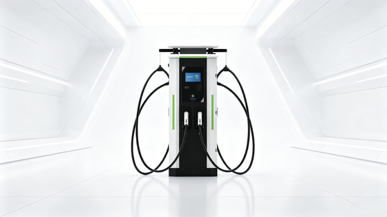 Goede prijs. Air Cooling 4G Ethernet WIFI APP IP54 OCPP1.6J 10-inch Touch Screen White Dew Series DC EV Charger 120kW Fast Charging Station voor snelwegparkeerplaatsen Commerciële vloottoepassingen Online
