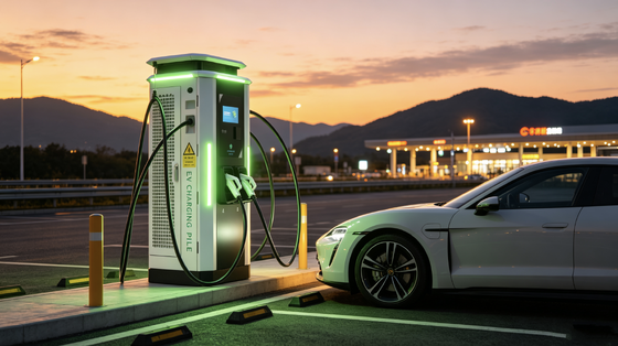 Highway Parking Commercial Fleet Fast Charging Station White Dew Series DC EV Charger 240kW IP54 Air Cooling 10-inch Touch Screen OCPP1.6J Ondersteuning van 4G Ethernet WIFI APP