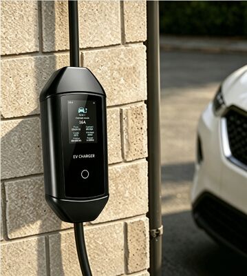 Goede prijs. McKee Q2 Draagbare Type 1 AC EV Oplader 1.92kW 6A Tot 16A 3.67 Inch LCD IP54 UL94 V0 85V Tot 265V Voor Thuis Buiten Opladen Online