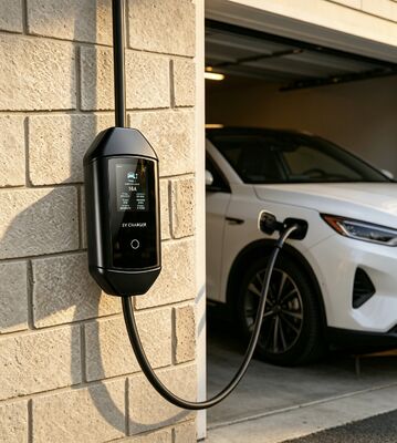 Goede prijs. Home Outdoor EV Charging Solution McKee Q2 Draagbare wisselstroomoplader Type 1 7.6kW 85V tot 265V Inlaatspanning 6A tot 32A Stroom Verstelbaar 3.67 inch LCD-scherm IP54 Beschermingsgraad UL94 V0 Online