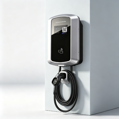 Goede prijs. Type1 Compatibel J8 EV Laadstation Anti-zoutsproeier Wandmontage Kolommontage AC Lader 7.6kw 32A 85V tot 265V IP54 5.64 inch LCD Display Residentiële Commerciële Implementatie Online