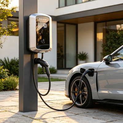 Goede prijs. Zware J8 AC EV Charger Type2 Muur gemonteerd Kolom gemonteerd Laadstation 11kw 16A 380V IP54 5,64 inch LCD Display Residentiële commerciële implementatie Online