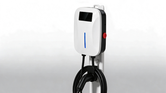 Goede prijs. Kleine sneeuwserie CLF AC 7 Wandbox EV Oplader 7kW 32A Enkele Pistool 220V IP54 OCPP1.6J 4G WIFI Ethernet Bluetooth APP Controle AC Laadstation Online