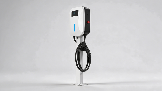 Goede prijs. Hoge prestaties Kleine sneeuwserie Landing Type EV Charger 22kW Dual Gun 220V IP54 OCPP1.6J Betrouwbare AC-laadinstallatie Voor EV's Online