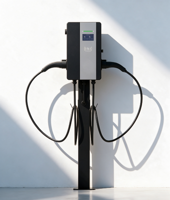 Goede prijs. Mckee 22kW 44kW Kolom Staande AC EV Charger Plaat Metalen Behuizing Dual Gun IP54 Online