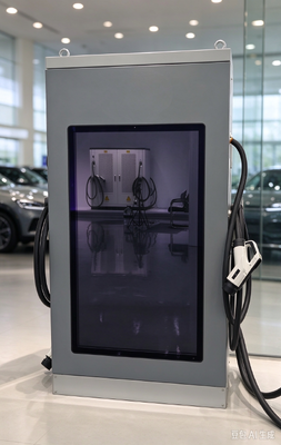180kW reclamescherm Serie Dubbel Pistool DC EV Oplader 55 Inch LCD 10 Inch Touch Snelweg Servicegebied OCPP1.6J
