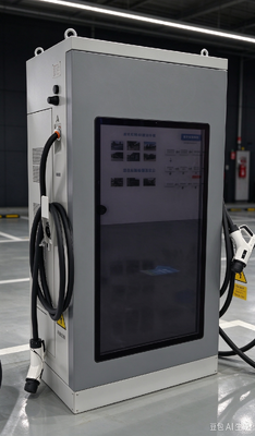 160kW DC EV-lader 55-inch LCD-reclamescherm Dubbel Display CCS1 CCS2 CHAdeMO GB/T voor Commercieel Centrum