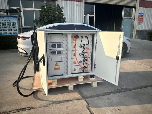 60kW Mobile Energy Storage DC EV Charger 65kWh Liquid Cooled 150A 7m Cable CCS1 CCS2 CHAdeMO GBT