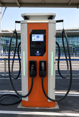 Goede prijs. 320kW Dubbele Pistool DC EV Oplader CCS1 CCS2 GB/T 250A Per Pistool OCPP 1.6J 200-1000V IP54 Commercieel Online