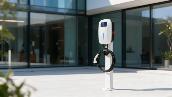 Goede prijs. 7kW Type 2 AC EV Oplader Wallbox 32A Enkele Pistool Bluetooth APP RCD IP54 Thuis Laadstation Online